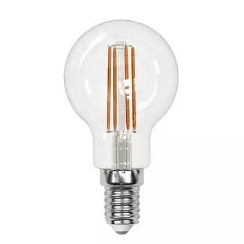 Лампа светодиодная филаментная Uniel E14 13W 4000K прозрачная LED-G45-13W/4000K/E14/CL PLS02WH UL-00005906