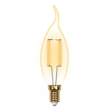 Лампа светодиодная филаментная Uniel E14 5W 2250K прозрачная LED-CW35-5W/GOLDEN/E14 GLV21GO UL-00002397