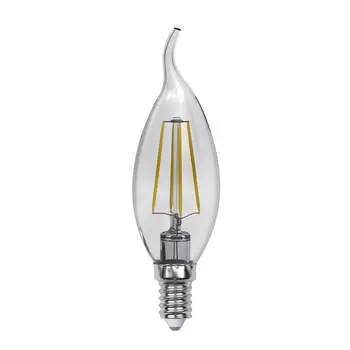 Лампа светодиодная филаментная Uniel E14 5W 3000K прозрачная LED-CW35-5W/WW/E14/CL/MB GLM10TR UL-00002368