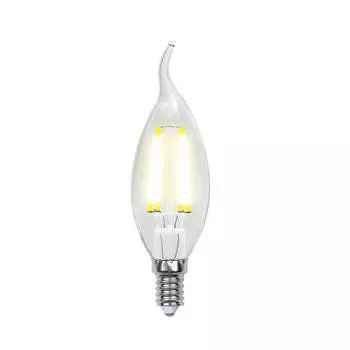 Лампа светодиодная филаментная Uniel E14 5W 4000K LED-CW35-5W/NW/E14/CL/DIM GLA01TR UL-00002865