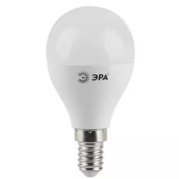 Лампа светодиодная ЭРА E14 5W 2700K матовая LED P45-5W-827-E14 Б0028485