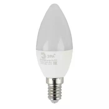 Лампа светодиодная ЭРА E14 6W 2700K матовая ECO LED B35-6W-827-E14 Б0020618
