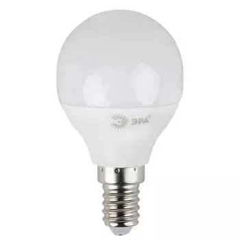 Лампа светодиодная ЭРА E14 7W 6000K матовая LED P45-7W-860-E14 Б0031401