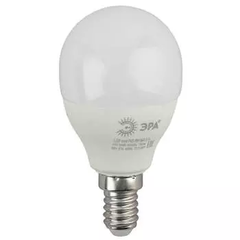 Лампа светодиодная ЭРА E14 9W 6000K матовая LED P45-9W-860-E14 Б0031411