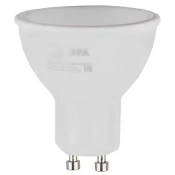 Лампа светодиодная ЭРА GU10 5W 2700K матовая ECO LED MR16-5W-827-GU10 Б0019062