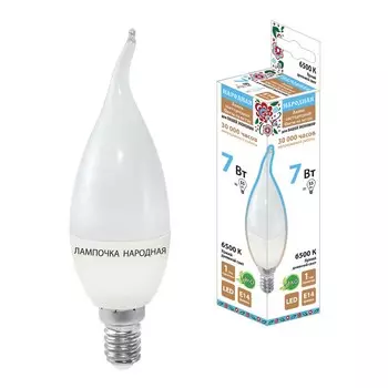 Лампа светодиодная TDM Electric Народная Е14 7W 6500K матовая SQ0340-1545