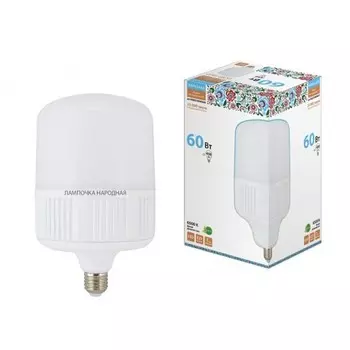 Лампа светодиодная TDM Electric Народная E27 60W 6500K матовая SQ0340-1649