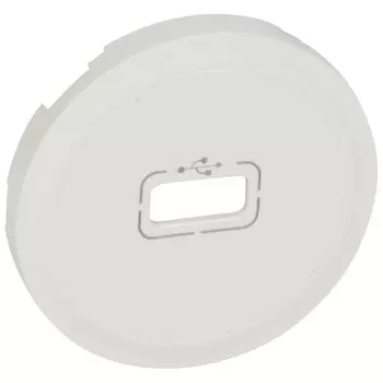 Лицевая панель Legrand Celiane розетки USB белая 068253