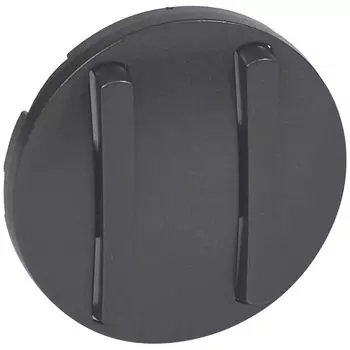 Лицевая панель Legrand Celiane выключателя двухклавишного графит 065202