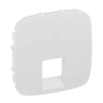 Лицевая панель Legrand Valena Allure розетки телефонной RJ-11/Ethernet RJ-45 белая 755415
