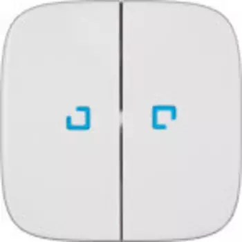 Лицевая панель Legrand Valena Allure выключателя двухклавишного с подсветкой белая 755225