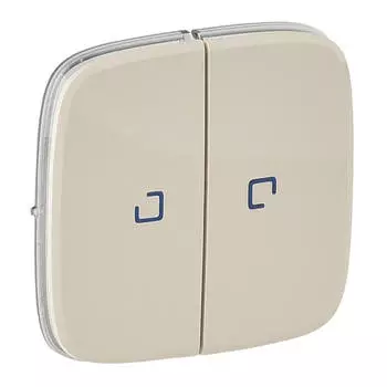 Лицевая панель Legrand Valena Allure выключателя двухклавишного с подсветкой слоновая кость 755226