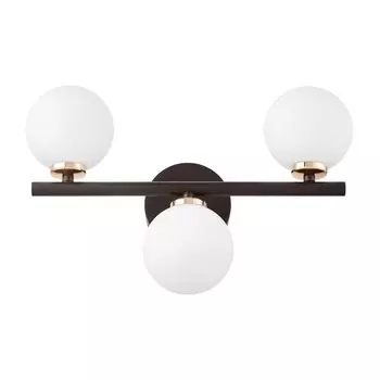 Настенный светильник Lumina Deco Marsiada LDW 6033-3 BK+F.GD