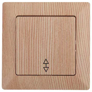 Переключатель одноклавишный ЭРА Intro Solo 10A 250V дерево 4-103-11 Б0043283