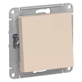 Переключатель одноклавишный Schneider Electric AtlasDesign 10A 250V бежевый ATN000261