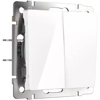 Перекрестный переключатель двухклавишный Werkel белый W1123001 4690389182105