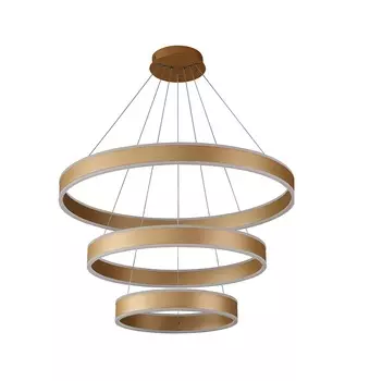 Подвесная люстра Crystal Lux MUCHOS SP158W LED D400+600+800 GOLD