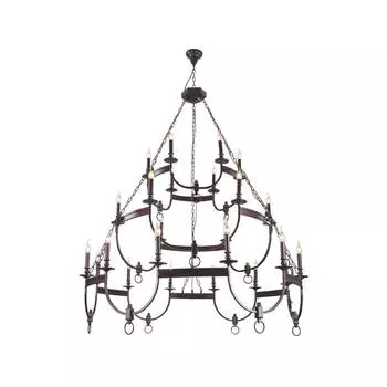 Подвесная люстра Crystal Lux Suerte Brown SP12+6+6