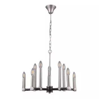 Подвесная люстра Elvan LU-39446/10-E14-SiBl