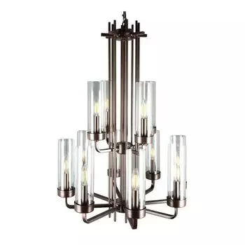 Подвесная люстра Elvan LU-61001/12-E14-Bk