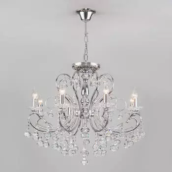 Подвесная люстра Eurosvet 10096/8 хром