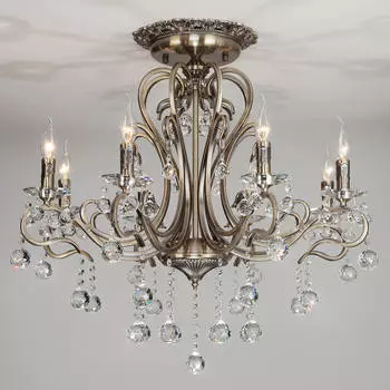 Подвесная люстра Eurosvet 12505/8 античная бронза Strotskis