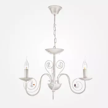 Подвесная люстра Eurosvet 60018/3 белый с золотом