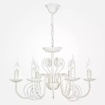 Подвесная люстра Eurosvet 60018/6 белый с золотом