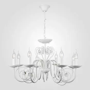 Подвесная люстра Eurosvet 60018/8 белый с золотом