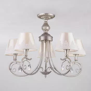 Подвесная люстра Eurosvet 60069/5 серебро