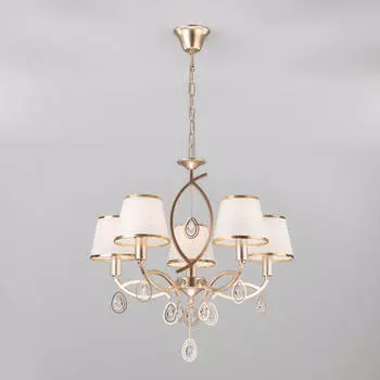 Подвесная люстра Eurosvet 60091/5 перламутровое золото