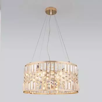 Подвесная люстра Eurosvet Lory 10125/5 золото/прозрачный хрусталь Strotskis Smart