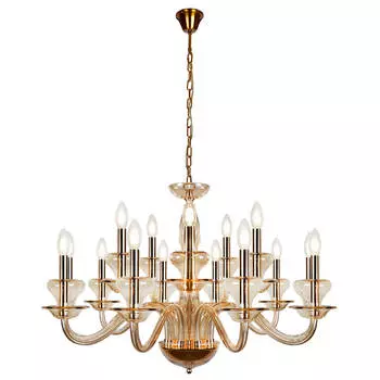 Подвесная люстра iLamp Mercury P9448-10+5 Gold