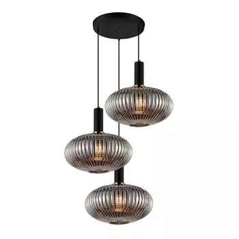 Подвесная люстра Lumina Deco Floril LDP 1216-3 GY+BK