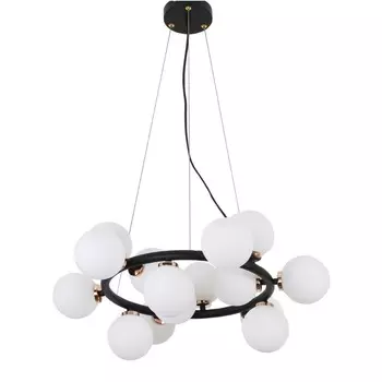 Подвесная люстра Lumina Deco Marsiada LDP 6033-15 BK+GD