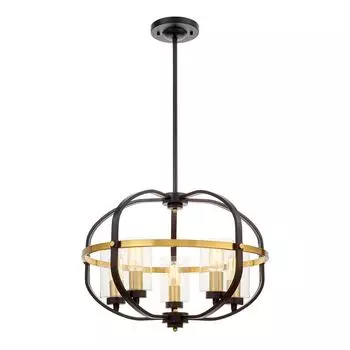 Подвесная люстра Lumina Deco Monterey LDP 1141-5 BK+MD
