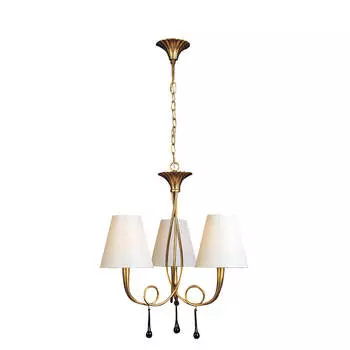 Подвесная люстра Mantra Paola Painted Gold 3542