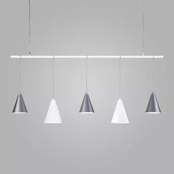 Подвесной светильник Eurosvet Castle 50088/5 белый/серебро