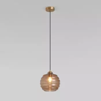 Подвесной светильник Eurosvet Ice 50239/1 коньячный