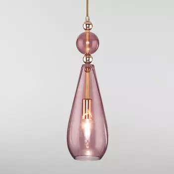 Подвесной светильник Eurosvet Ilario 50202/1 пурпурный