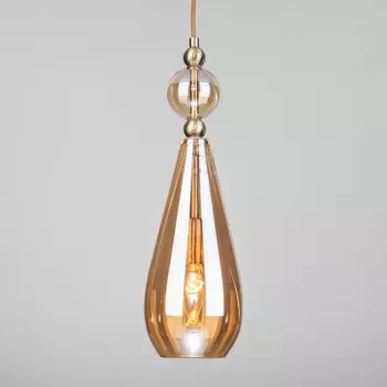 Подвесной светильник Eurosvet Ilario 50202/1 янтарный