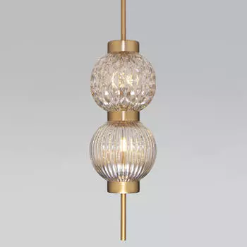 Подвесной светильник Eurosvet Plaza 50186/2 латунь