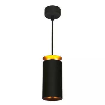 Подвесной светодиодный светильник Elektrostandard DLS021 9+4W 4200К черный матовый/золото a045504