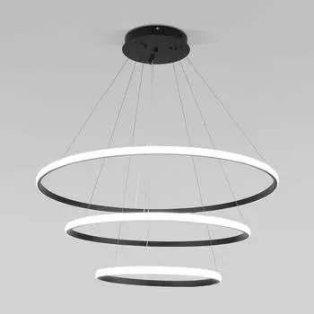 Подвесной светодиодный светильник Eurosvet Collars 90264/3 черный