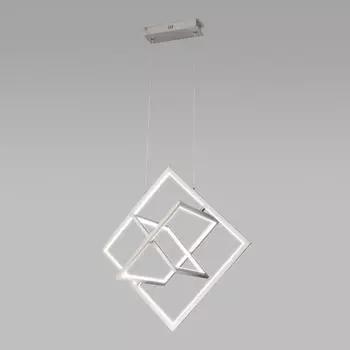 Подвесной светодиодный светильник Eurosvet Maya 90224/3 матовое серебро