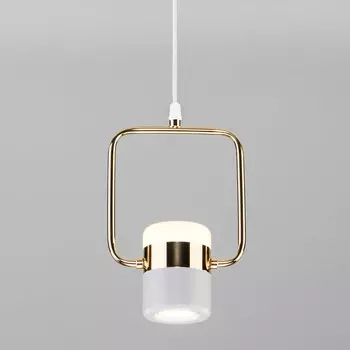 Подвесной светодиодный светильник Eurosvet Oskar 50165/1 LED золото/белый