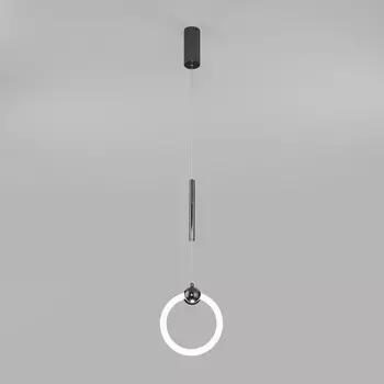 Подвесной светодиодный светильник Eurosvet Rim 90165/1 черный жемчуг