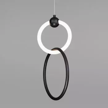 Подвесной светодиодный светильник Eurosvet Rim 90166/2 черный