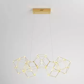 Подвесной светодиодный светильник Eurosvet Uma 90168/5 медь