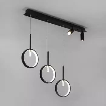 Подвесной светодиодный светильник Eurosvet Verge 90249/5 черный